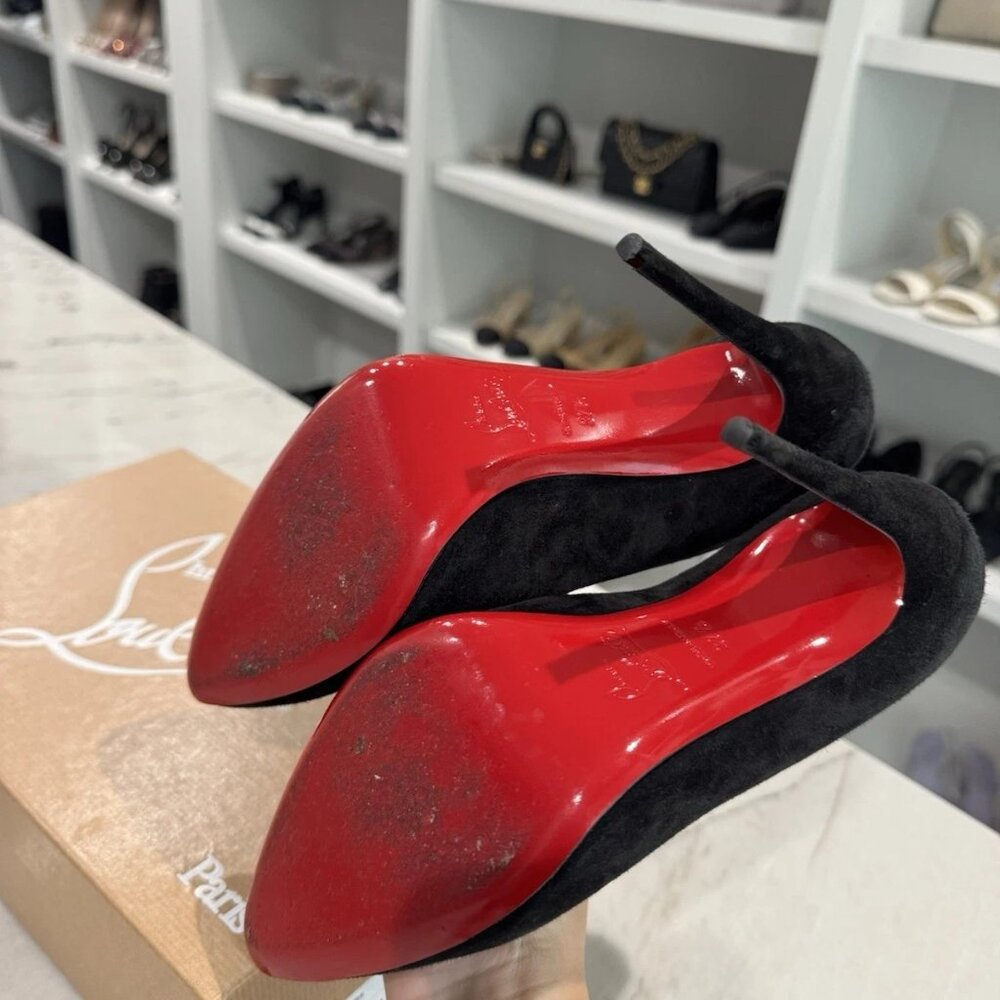 Christian Louboutin Black Eloise 100 Pump - Picture 4 of 7